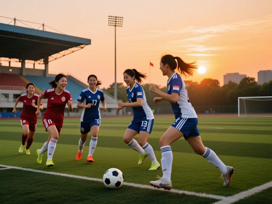 河南女足残阳劲射!男女混合队员共获胜